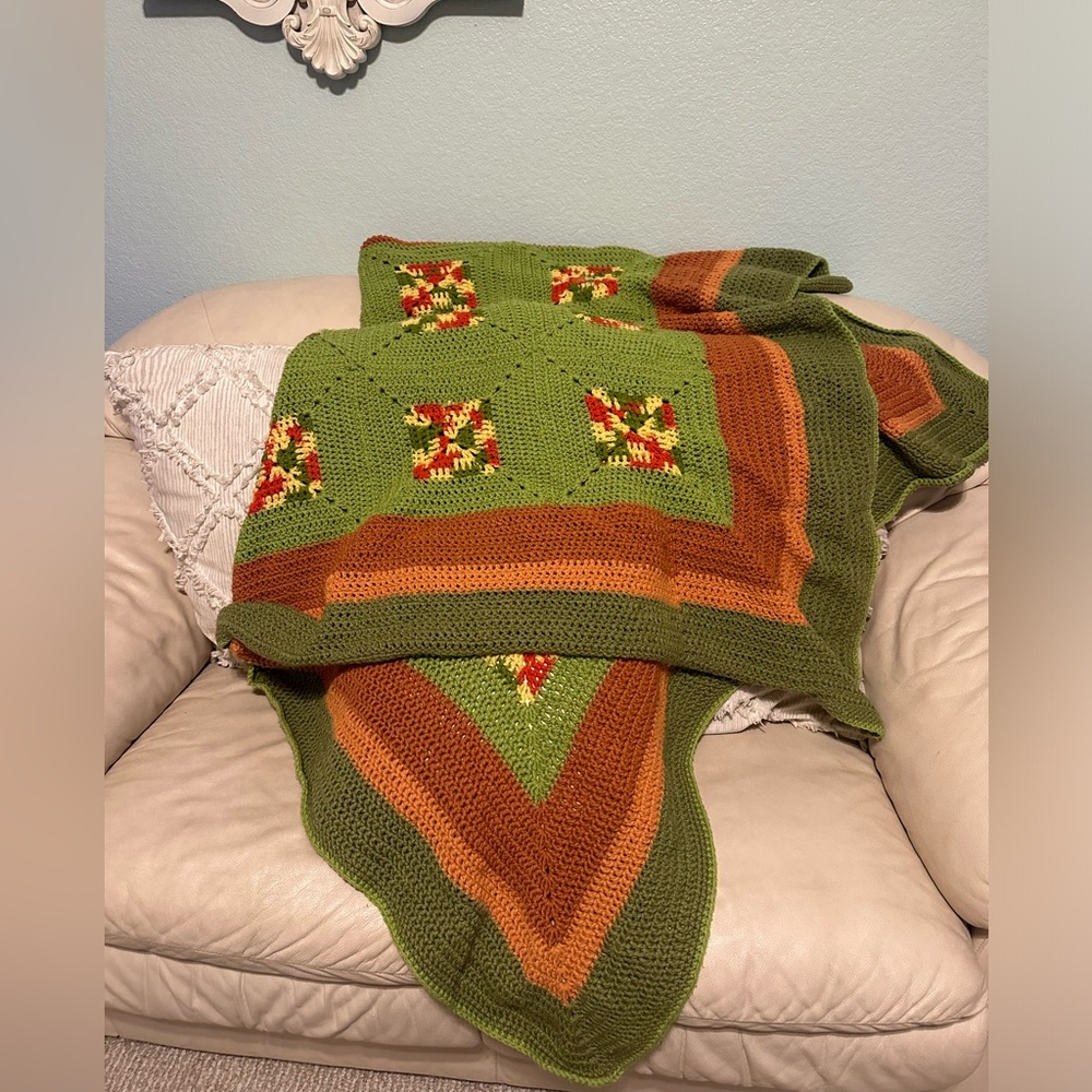 Handmade vintage afghan